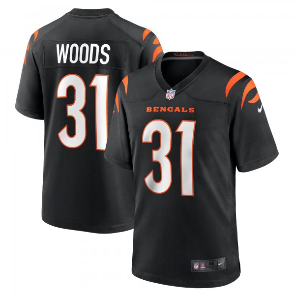 Men's Cincinnati Bengals Ickey Woods Nike Black Retired Player Game Jersey