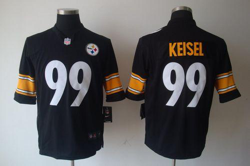 Nike Pittsburgh Steelers #99 Brett Keisel Black Team Color Men's Stitched NFL Limited Jersey