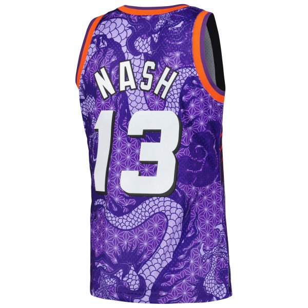 Men's Phoenix Suns Steve Nash Mitchell & Ness Purple 1996/97 Hardwood Classics Asian Heritage 6.0 Swingman Throwback Player Jersey