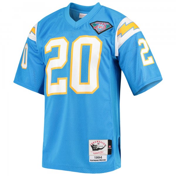 Men's Los Angeles Chargers 1994 Natrone Means Mitchell & Ness Powder Blue Throwback Retired Player Jersey