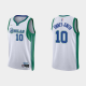 Men's Nike Dallas Mavericks #10 Dorian Finney-Smith 2021/22 75th Anniversary City White NBA Jersey