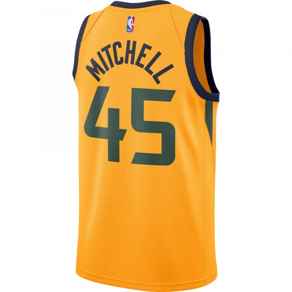 Men's Utah Jazz Donovan Mitchell Jordan Brand Gold 2020/21 Swingman Jersey - Statement Edition