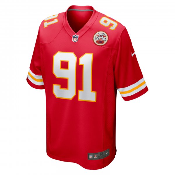 Men's Kansas City Chiefs Derrick Nnadi Nike Red Game Jersey