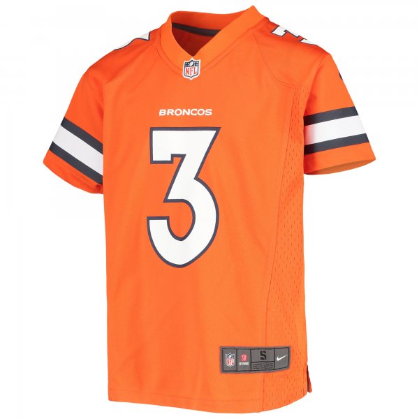 Youth Denver Broncos Russell Wilson Nike Orange Game Jersey