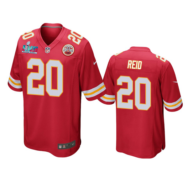 Men's Kansas City Chiefs #20 Justin Reid Red Super Bowl LVII Limited Jersey