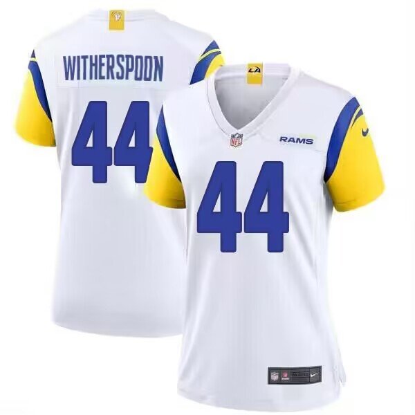 Women's Los Angeles Rams #44 Ahkello Witherspoon Nike White Jersey