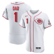 Men's Cincinnati Reds Nike White Home #1 Dad MLB Jersey