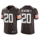 Men's Nike Cleveland Browns #20 Greg Newsome II Brown 2021 NFL Draft Vapor Limited Jersey