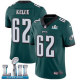 Youth Nike NFL Philadelphia Eagles #62 Jason Kelce Limited Home Midnight Green Vapor Untouchable Super Bowl LII Jersey