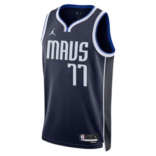 Unisex Dallas Mavericks Luka DonÃÂiÃÂ Jordan Brand Navy Swingman Jersey - Statement Edition