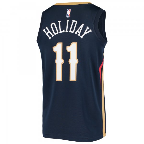 Men's New Orleans Pelicans Jrue Holiday Nike Navy Swingman Jersey