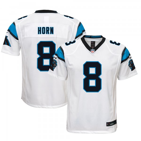 Youth Carolina Panthers Jaycee Horn Nike White Game Jersey