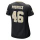 Women's New Orleans Saints Adam Prentice Nike Black Game Player Jersey