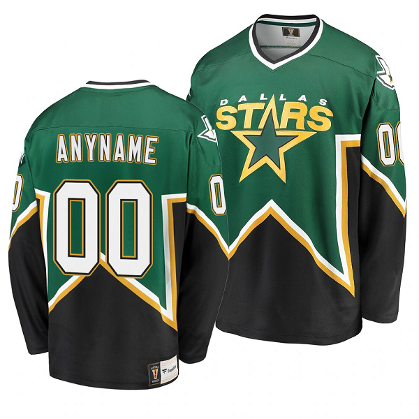 Dallas Stars Custom Kelly Green Men's Heritage Premier Breakaway NHL Jersey