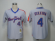 Mitchell And Ness New York Mets #4 Lenny Dykstra Grey Stitched Throwback MLB Jersey