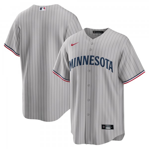 Men's Minnesota Twins Nike Gray Road Replica Team Jersey