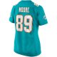 Women's Miami Dolphins Nat Moore Nike Aqua Game Retired Player Jersey