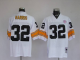 Men's Mitchell And Ness Pittsburgh Steelers #32 Franco Harris White Stitched Throwback NFL Jersey