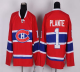 Montreal Canadiens #1 Jacques Plante Red CH CCM Throwback Stitched NHL Jersey