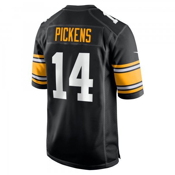 Men's Pittsburgh Steelers George Pickens Nike Black Alternate Game Player Jersey