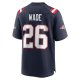 Men's New England Patriots Shaun Wade Nike Navy Game Jersey