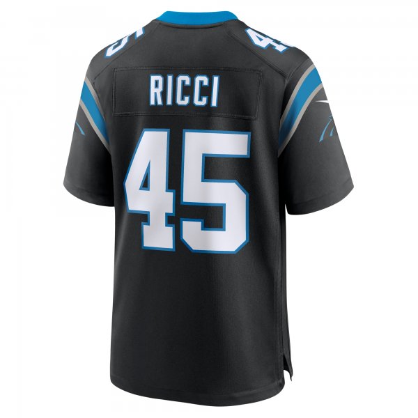 Men's Carolina Panthers Giovanni Ricci Nike Black Team Game Jersey