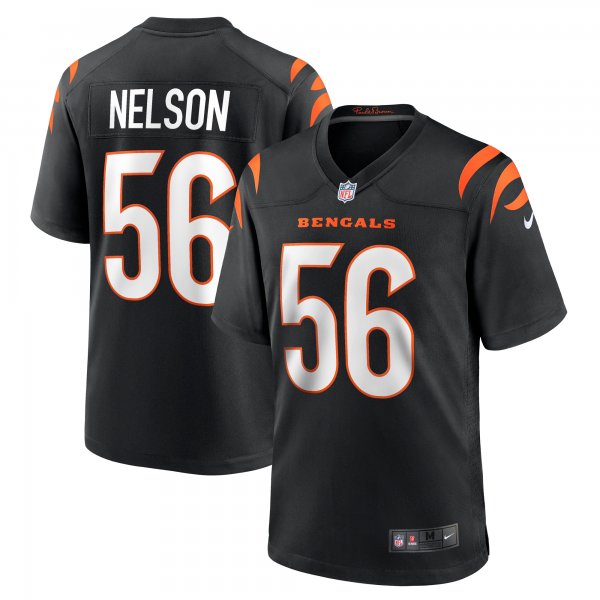 Men's Cincinnati Bengals Garrett Nelson Nike  Black  Game Jersey