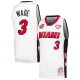 Unisex Miami Heat Dwyane Wade Mitchell & Ness White Hall of Fame Class of 2023 Throwback Swingman Jersey