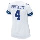 Women's Dallas Cowboys Dak Prescott Nike White Team Game Jersey