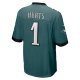 Men's Philadelphia Eagles Jalen Hurts Nike Midnight Green Player Jersey