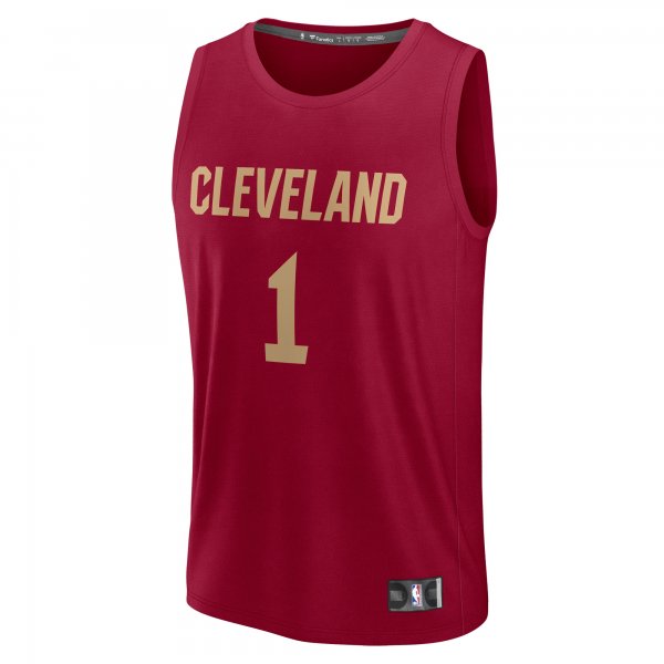 Men's Cleveland Cavaliers Max Strus Fanatics Wine Fast Break Player Jersey - Icon Edition