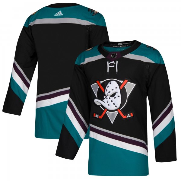 Men's Anaheim Ducks adidas Black Alternate Jersey