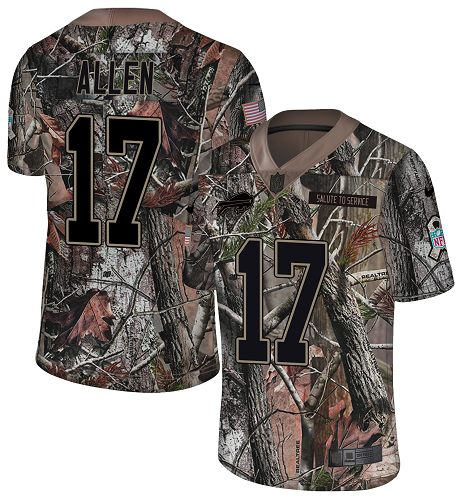 Nike Buffalo Bills #17 Josh Allen Camo Men's Stitched NFL Limited Rush Realtree Jersey