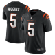 Men's Cincinnati Bengals #5 Tee Higgins Black Vapor Untouchable Limited Stitched Jersey