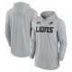 Men's Nike Gray Detroit Lions 2024 Salute to Service Lightweight Performance Long Sleeve Hoodie T-Shirt