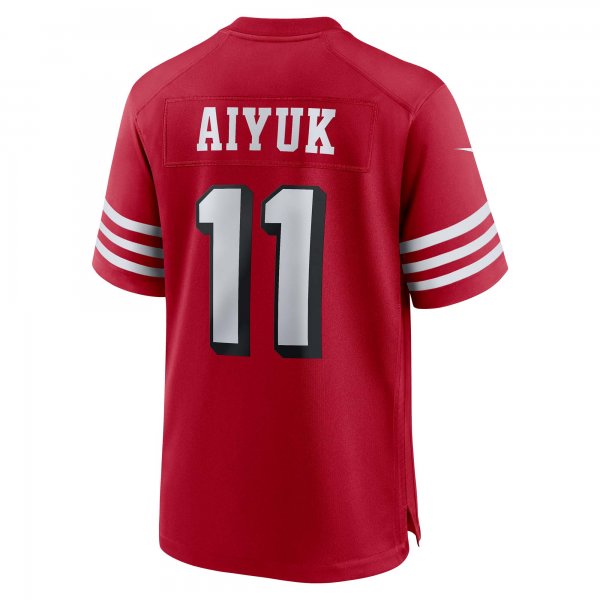 Men's San Francisco 49ers Brandon Aiyuk Nike Scarlet Alternate Game Jersey