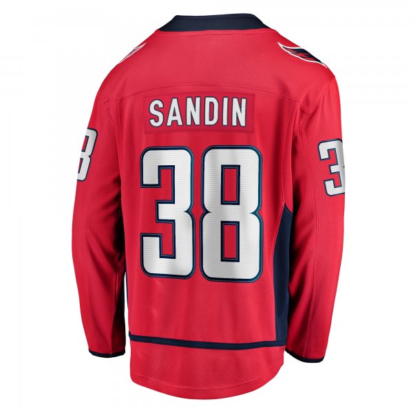 Men's Washington Capitals Rasmus Sandin Fanatics Red Home Breakaway Jersey