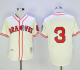 Mitchell And Ness Atlanta Braves #3 Babe Ruth Stitched Cream Throwback MLB Jersey