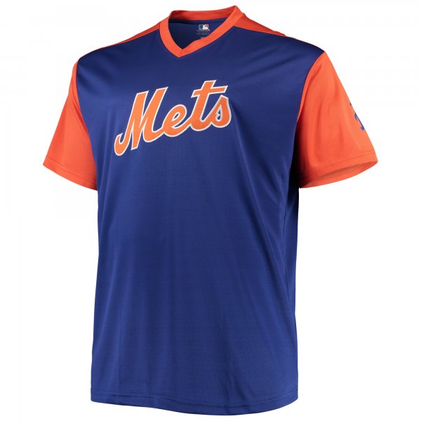 Men's New York Mets Mike Piazza Royal/Orange Cooperstown Collection Replica Player Jersey