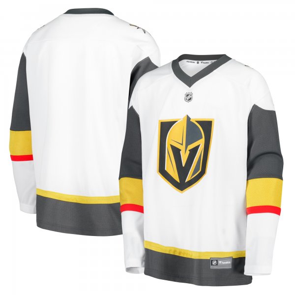 Youth Vegas Golden Knights Fanatics White Away Replica Blank Jersey