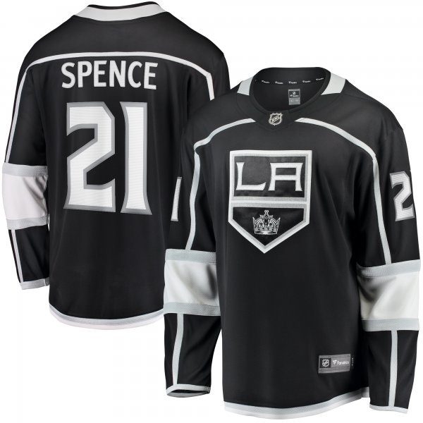 Men's Los Angeles Kings Jordan Spence Fanatics Black Home Premier Breakaway Player Jersey