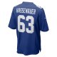 Men's New York Giants JC Hassenauer Nike Royal Team Game Jersey