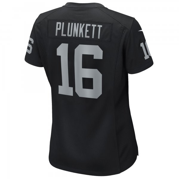 Women's Las Vegas Raiders Jim Plunkett Nike Black Game Retired Player Jersey