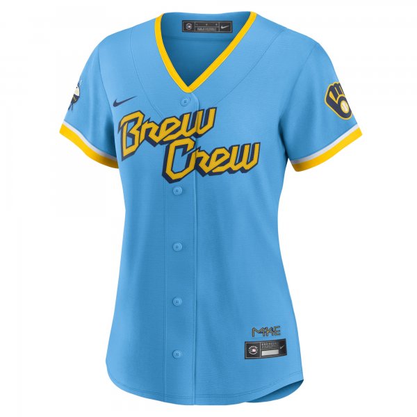 Women's Milwaukee Brewers Nike Powder Blue City Connect Replica Team Jersey