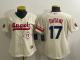 Women's Los Angeles Angels #17 Shohei Ohtani Cream Cool Base Stitched MLB Jersey