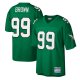 Men's Philadelphia Eagles Jerome Brown Mitchell & Ness Kelly Green Legacy Replica Jersey