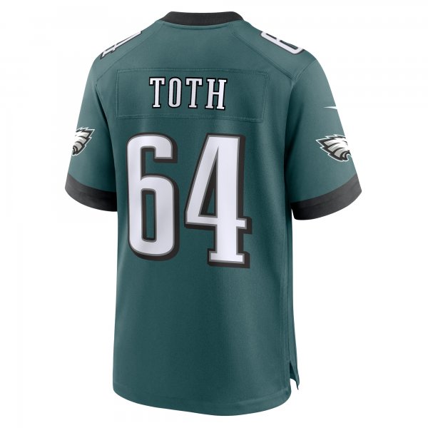 Men's Philadelphia Eagles Brett Toth Nike Midnight Green  Game Jersey