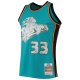 Men's Detroit Pistons Grant Hill Mitchell & Ness Teal 1998/99 Hardwood Classics NBA 75th Anniversary Diamond Swingman Jersey