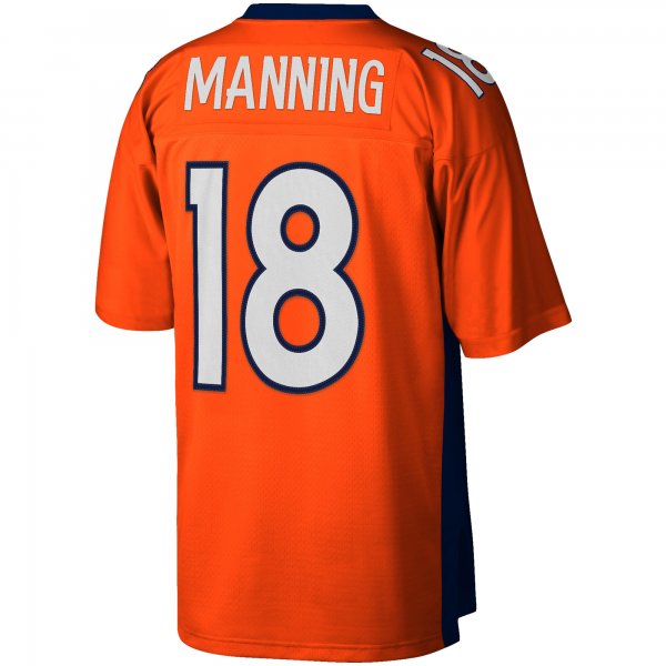 Men's Denver Broncos Peyton Manning Mitchell & Ness Orange Big & Tall 2015 Retired Player Replica Jersey