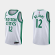 Men's Boston Celtics #12 Grant Williams 2020-21 White City Jersey 2021 NBA Draft Jersey